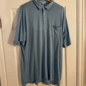 Peter Millar myopia Hunt club Light Blue Polo Shirt with Chest Pocket